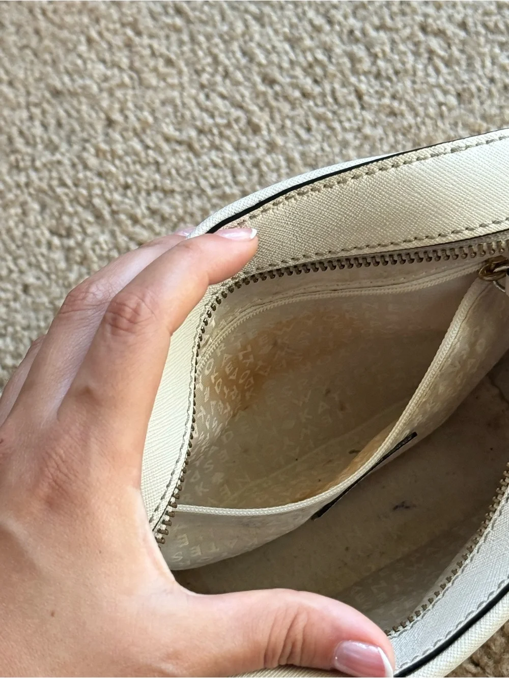 Kate Spade Newbury Lane Cammie Crossbody Bag Soft Limestone